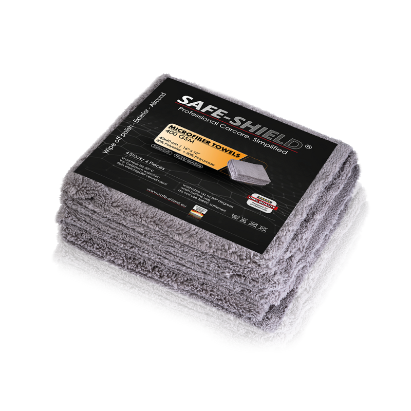 Chiffons en microfibre doux sans bordure, 400 GSM, pour l’entretien automobile