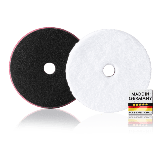 Tampon de correction Safe-Shield en microfibre avec face auto-agrippante et face de polissage blanche