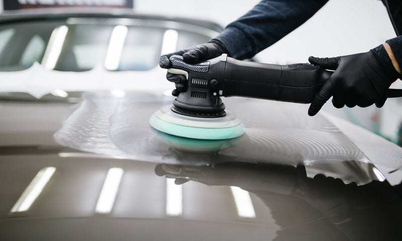 Safe-Shield car polishing banner: the basics of gloss and protection