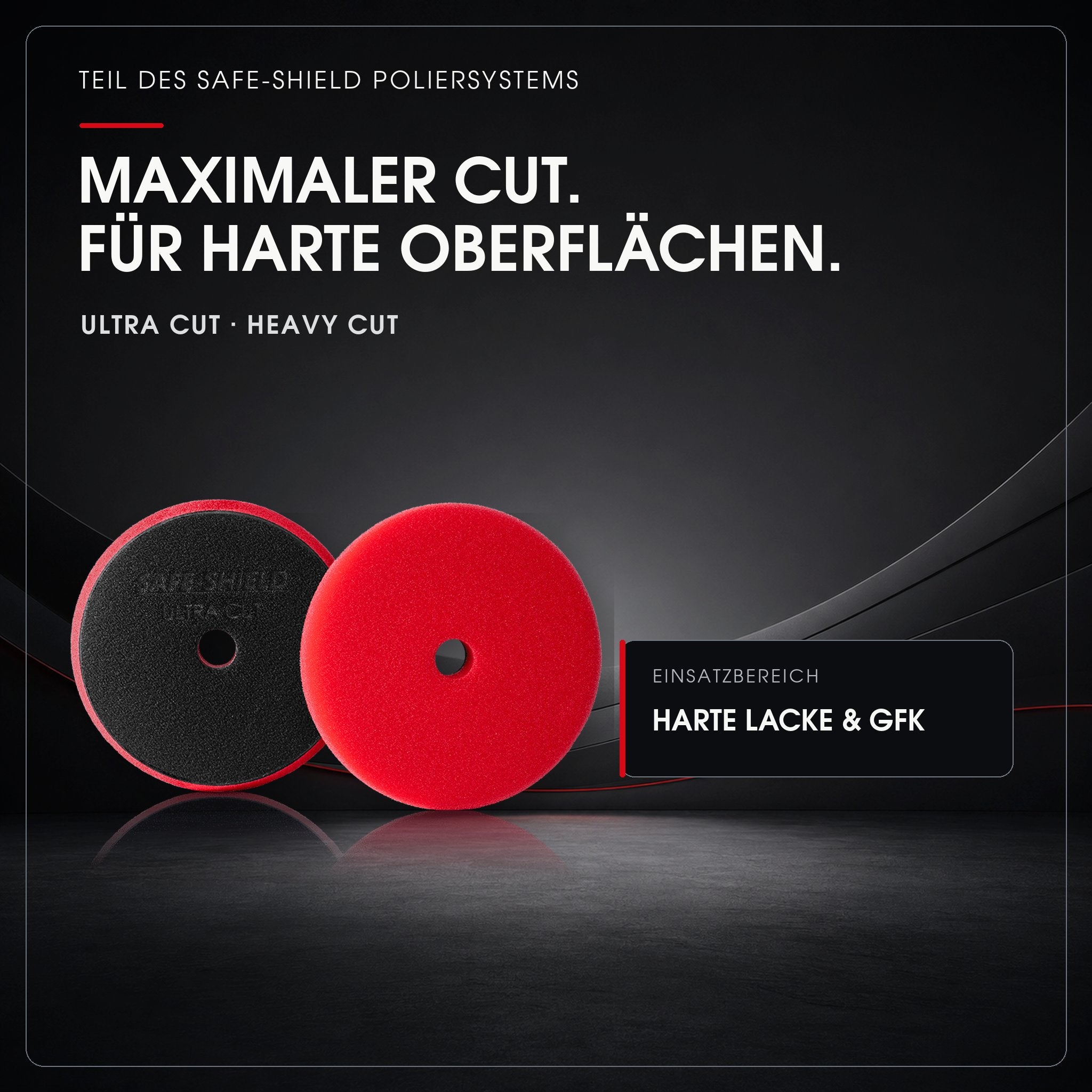 Ultra Cut Dual-Polierpad für harte Lacke und GFK